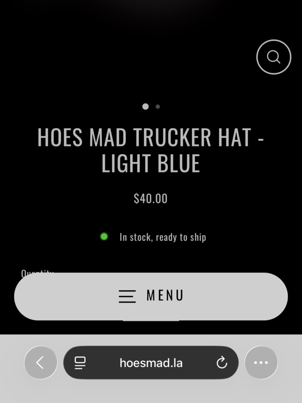Hoes Mad Rhinestone Hat - Picture 3 of 3